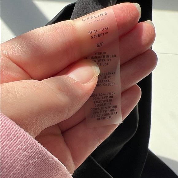 Offline by Aerie Real Luxe Street Bike Shorts Black High Rise 7” Inseam Small - Picture 7 of 7